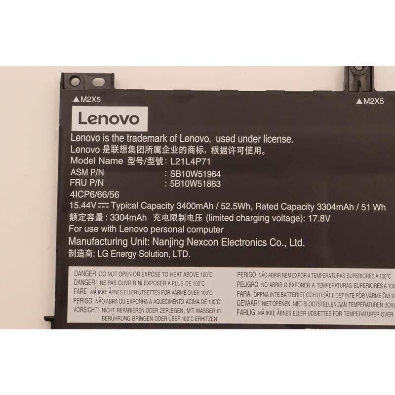 Lenovo 5b10w51863 Refacción Para Laptop Batería