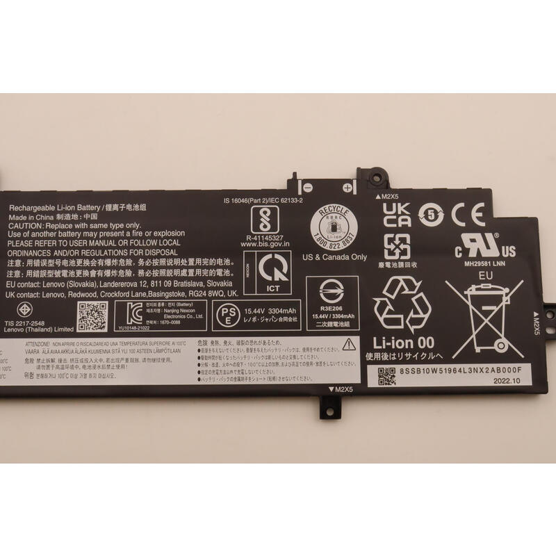 Lenovo 5b10w51863 Refacción Para Laptop Batería