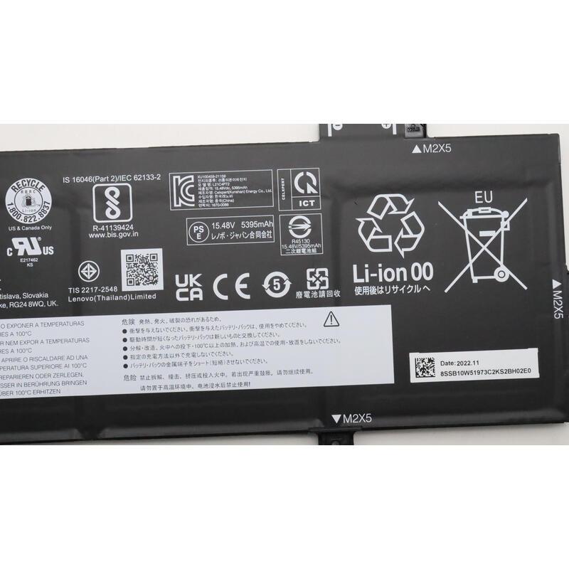 Lenovo 5b10w51872 Refacción Para Laptop Batería
