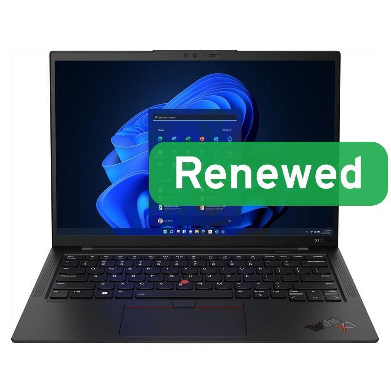Lenovo  Renew Grade B  Thinkpad X1 Carbon Gen 9  14.0" Full Hd Ips Display  Intel Core I5-1145g7  16 Gb  256 Gb Ssd  Intel Iris Xe G.