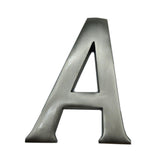Letra A Niquel Mate 10cm Fijación Invisible Edm