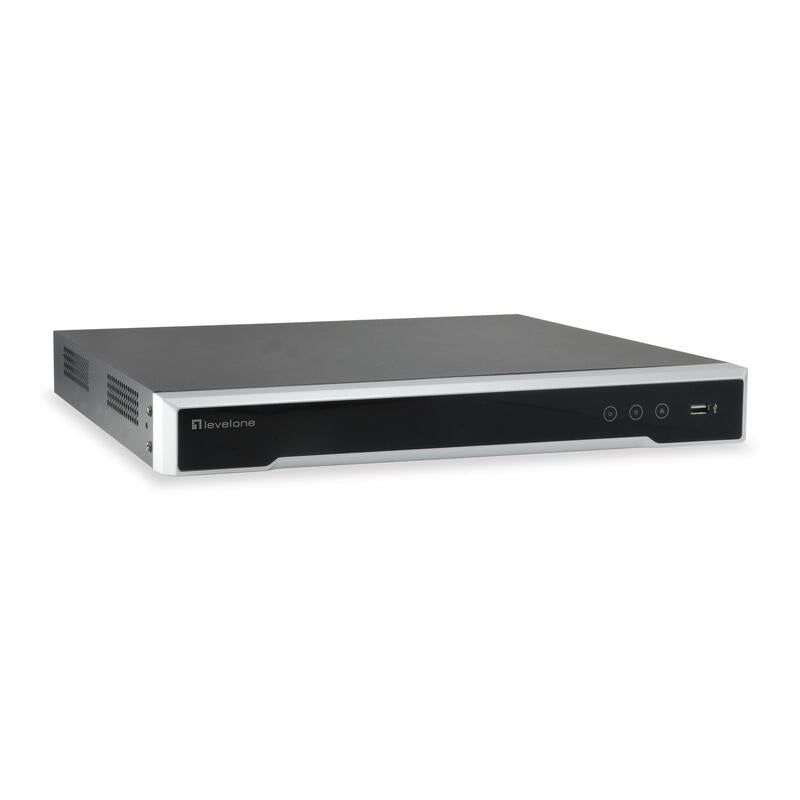 Levelone Gemini Videograbador Nvr-0508 Nvr De Red Poe 8 Canales 8 Puertos Poe H.265 Hdmi