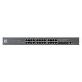 Levelone Switch 24x Ge Gtp-2871 4x10gsfp+19" 400w 24xpoe+