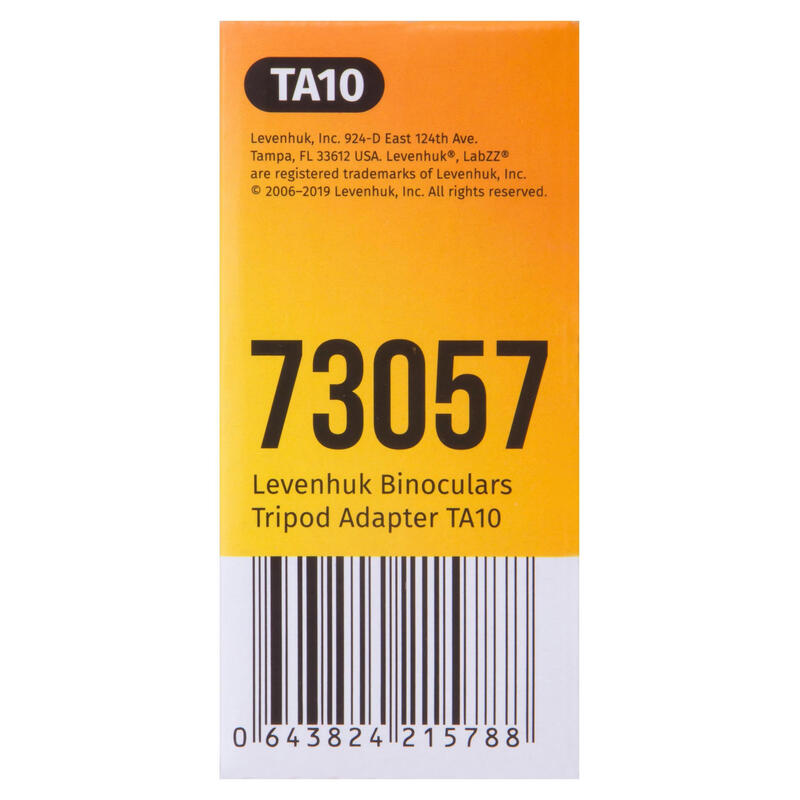 Levenhuk Ta10 Binoculars Tripod Adapter Placa Para Cabeza De Trípode Negro Plástico