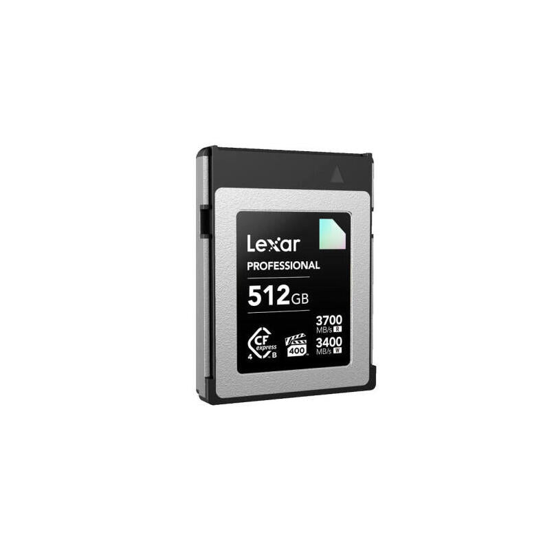 Lexar 512gb Professional Cfexpress 4.0 Type-B Card, Up To 3700mb/S Read 3400mb/S Write. Vpg 400