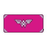 Lexip Wonder Woman Pink Edition  Alfombrilla De Ratón (Neopreno, 90 X 40 Cm, Superficie Microtexturada)