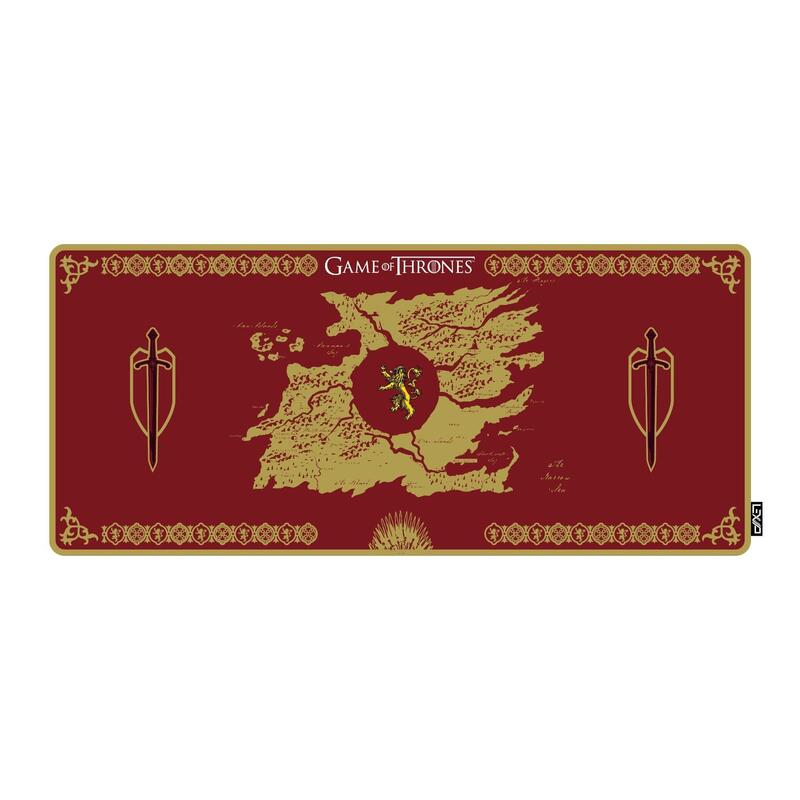 Lexip X Tsume  Alfombrilla Para Ratón, Diseño De Lannister, Color Rojo