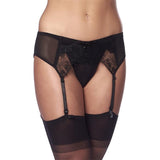 Liguero Con Braguitas Y Medias Negros