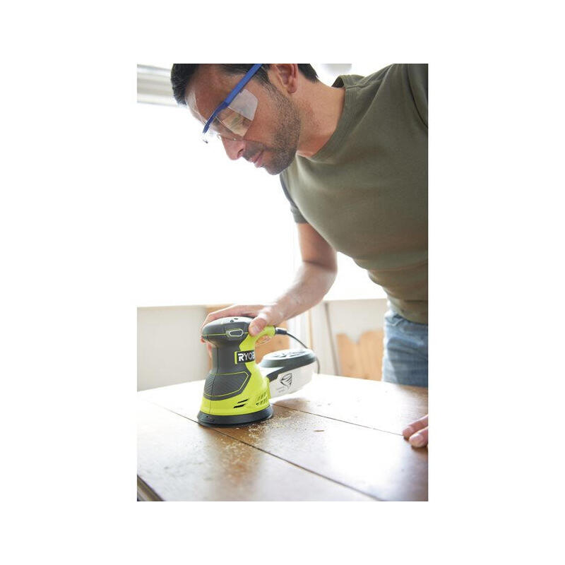 Lijadora Excéntrica Ryobi Ros300 300w Incluye 5 Lijas