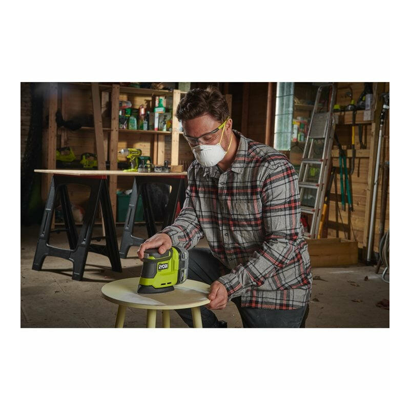 Lijadora Triangular Ryobi One+ 18v Rps18-0 Incluye 6 Lijas Sin Batería Ni Cargador