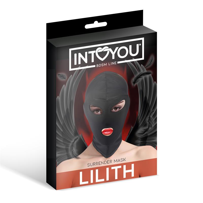 Lilith Máscara De Incógnito Abertura En La Boca Y Ojos Color Negro