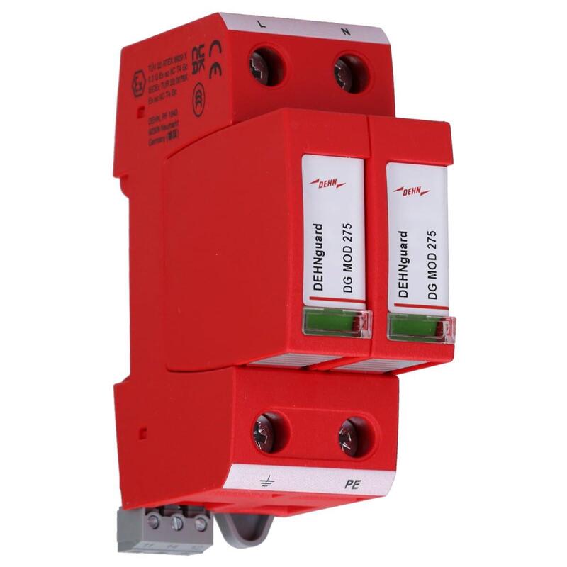 Limitador De Sobretensión Ac Dehn Tipo 2, Dg M Tn 275, 1-Fase (952 205)