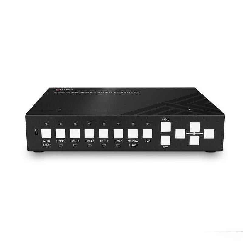 Lindy 5 Port Kvm Switch Seamless Multiview 4hdmi 1usb Tipo C