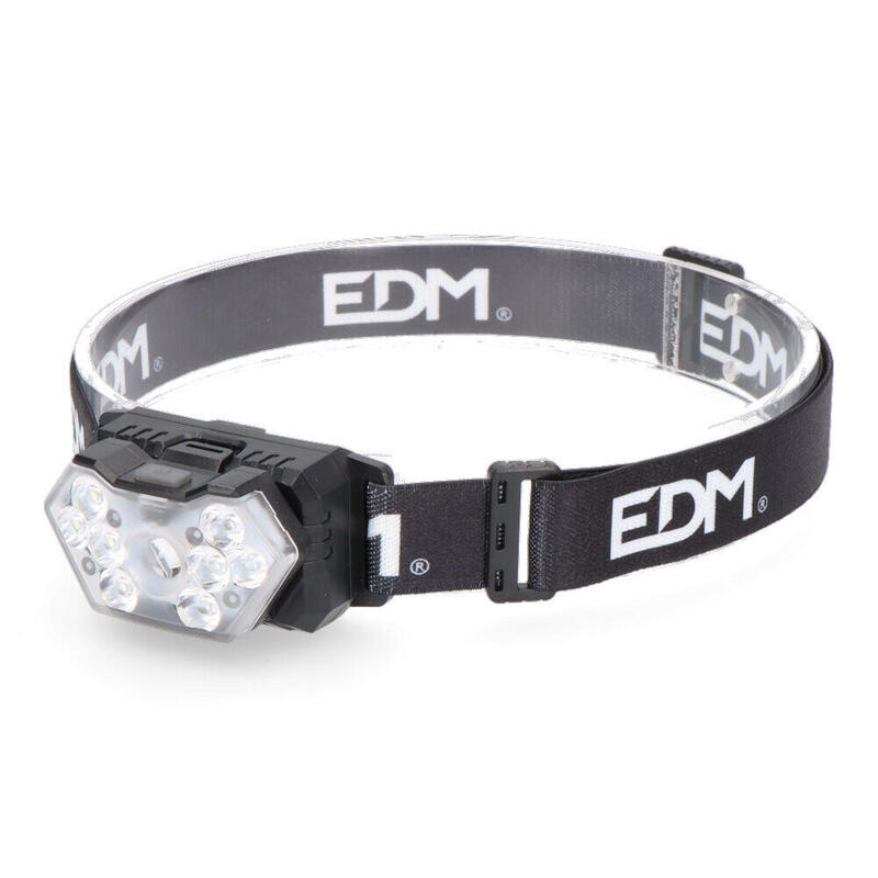 Linterna Frontal A Pilas 5w + 8x1w 400lm 9 Leds Edm