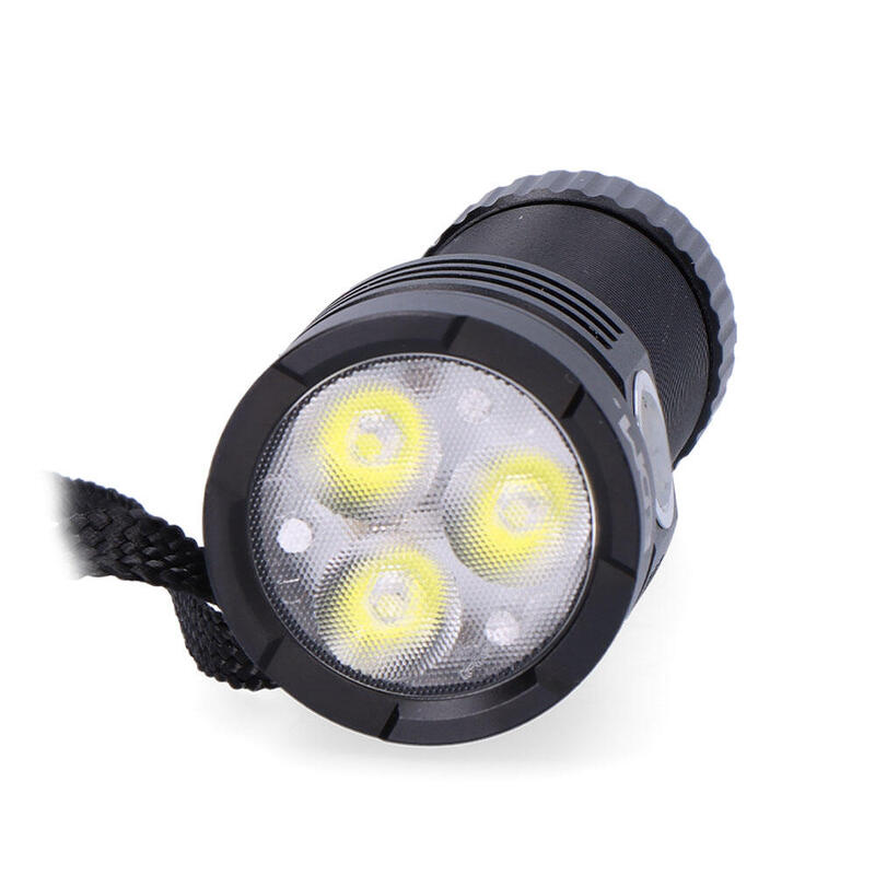 Linterna Led Flashlight 3 Leds Osram 30w 3300lm Recargable. Edm