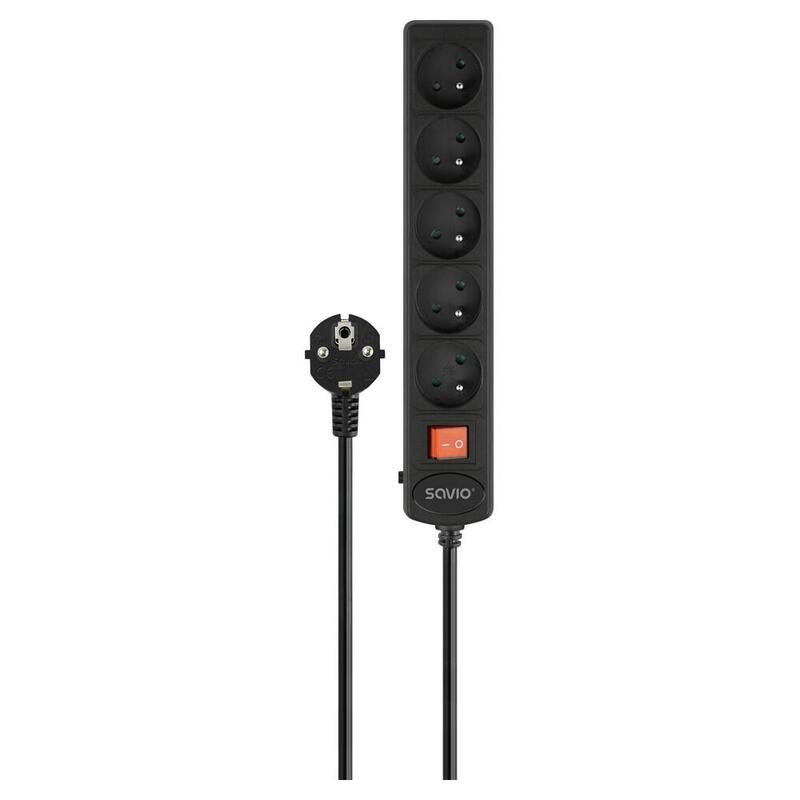 Listwa Przeciwprzepieciowa Automatyczna 5 Gniazd, 3m Lz-17