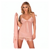 Livco Corsetti Fashion - Hyeona 1710 Babydoll + Tanga Rosa L