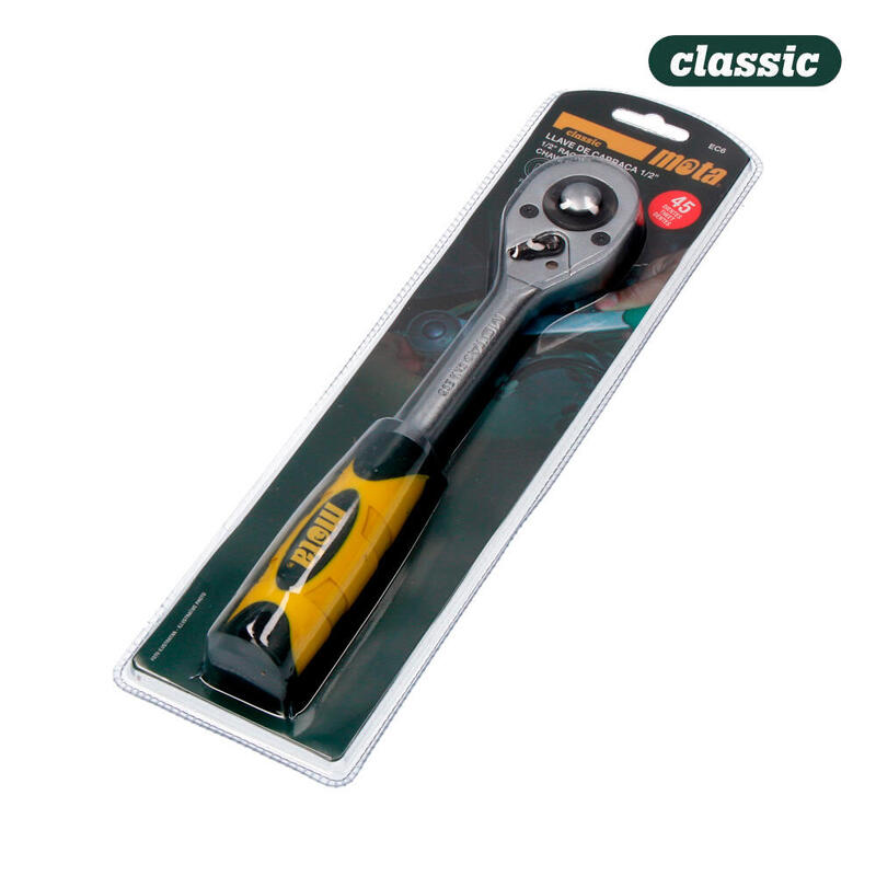 Llave De Carraca Encastre 1/2" 45 Dientes Cr.V Ec6 Mota