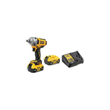 Llave De Impacto Inalámbrica Dewalt Dcf891p2t, 18 Voltios, 1/2" Amarillo/Negro, 2 Baterías Li-Ion Xr De 5,0 Ah, Juego De Accesorios De 9 Piezas Dcf891p2t-Qw