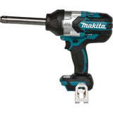 Llave De Impacto Inalámbrica Makita Dtw1005z, 18 Voltios Azul/Negro, Sin Batería Ni Cargador, Con Eje De 138 Mm De Largo Y Cuadrado De 3/4" Dtw1005z