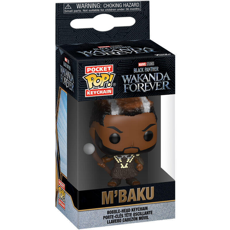 Llavero Pocket Pop Marvel Black Panther Wakanda Forever M Baku