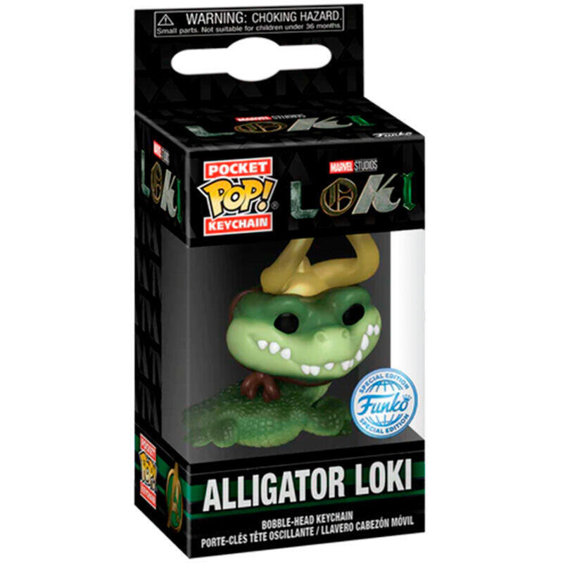 Llavero Pocket Pop Marvel Loki Alligator Loki