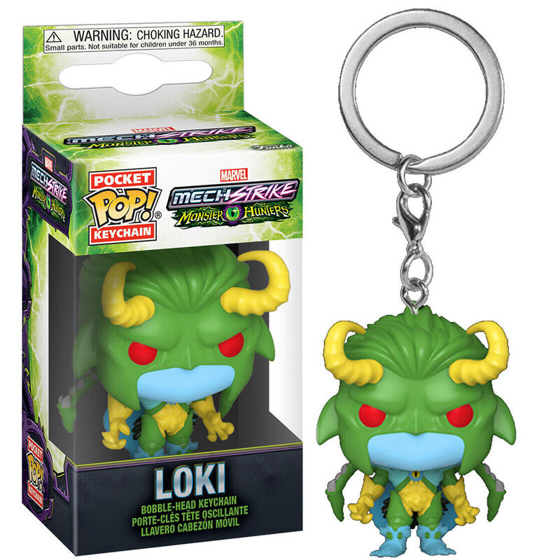 Llavero Pocket Pop Marvel Monster Hunters Loki