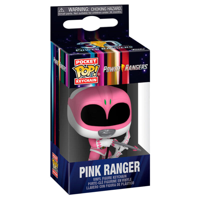 Llavero Pocket Pop Power Rangers 30th Anniversary Pink Ranger
