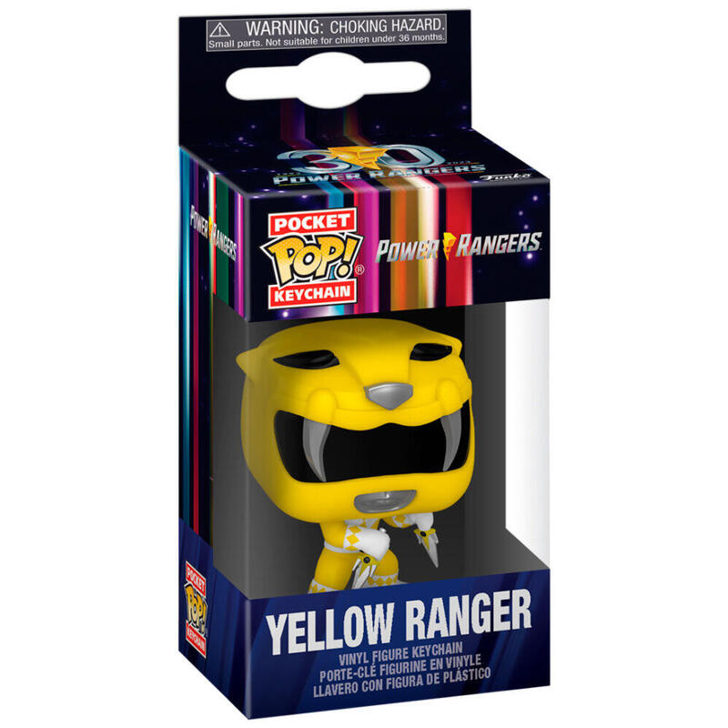 Llavero Pocket Pop Power Rangers 30th Anniversary Yellow Ranger