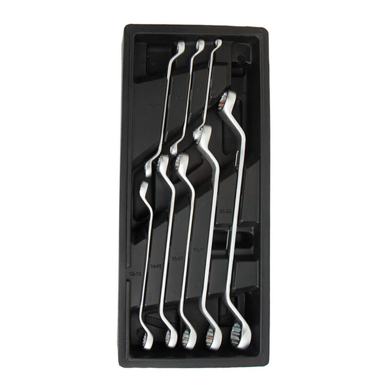 Llaves De Estrella Cromo-Vanadio Acodadas Dobles, Juego 8 Piezas