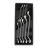 Llaves De Estrella Cromo-Vanadio Acodadas Dobles, Juego 8 Piezas