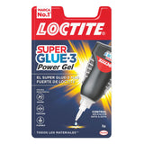 Loctite Superglue-3 Control Power Gel 3gr - Adhesivo Instantaneo Flexible Y Extrafuerte - Resistente A Golpes.