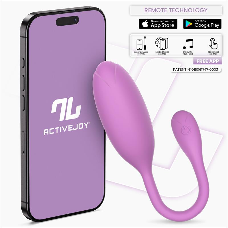 Logan Huevo Vibrador Con App Unibody Púrpura