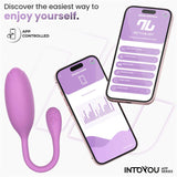 Logan Huevo Vibrador Con App Unibody Púrpura