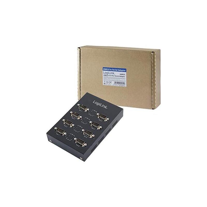 Logilink - Adaptador Usb 2.0 A 8x Puertos Serial