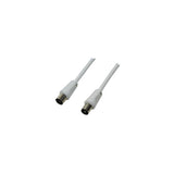 Logilink Ca1061 Cable Coaxial 2,5 M Coaxial Plug Coaxial Jack Blanco