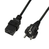 Logilink Cable De Alimentacion Cee 7/7-Iec C19, Black,  1,00m