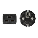 Logilink Cable De Alimentacion Cee 7/7-Iec C19, Black,  1,00m