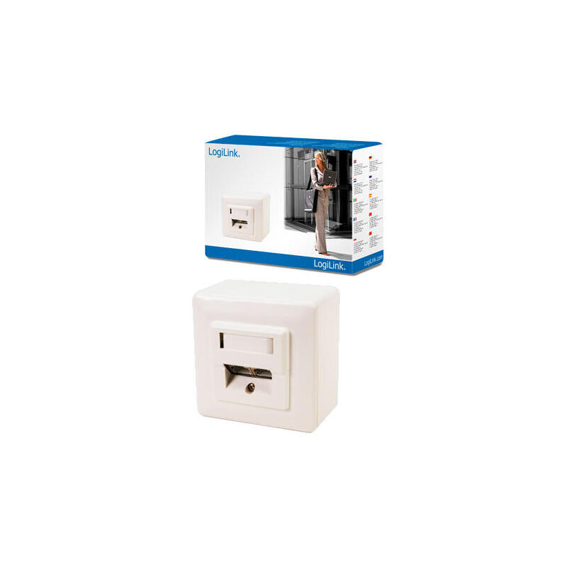 Logilink Np0035a Roseta De Pared Modular Cat 5e Superficie 2xrj45