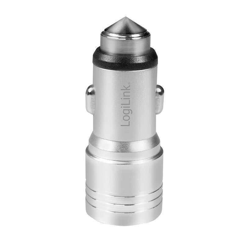 Logilink Pa0228 Adaptador De Carga Usb Para Coche 2 Usb 10,5w