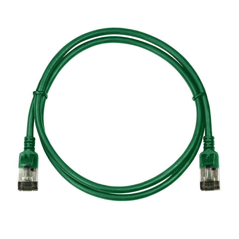 Logilink Patchkabel Cat6a Stp Tpe Slimline Grün 5,0m