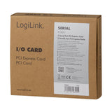 Logilink Pc0031 Tarjeta Pcie Serie 2x Puertos