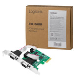 Logilink Pc0031 Tarjeta Pcie Serie 2x Puertos