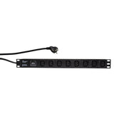 Logilink Pdu8a01 Unidad De Distribución De Energía (Pdu) 1u Negro 8 Salidas Ac