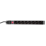 Logilink Pdu8c01 Unidad De Distribución De Energía (Pdu) 1u Negro 8 Salidas Ac
