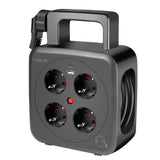 Logilink Power Cable Reel 5m, 4 Sockets, W Usb-A & Usb-C 20w, Ip20