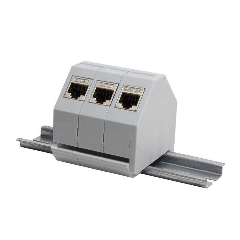 Logilink Proteccion De Enchufe Rj45 Keystone Carril Din Gris Mp0053