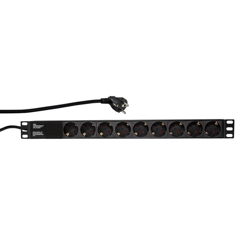 Logilink Regleta De Alimentacion Rack 19\1 De 9 Tomas Sin Interruptor