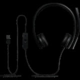 Logitech Auriculares H570e Stereo Ms Usb-A / 981-001430 Negro