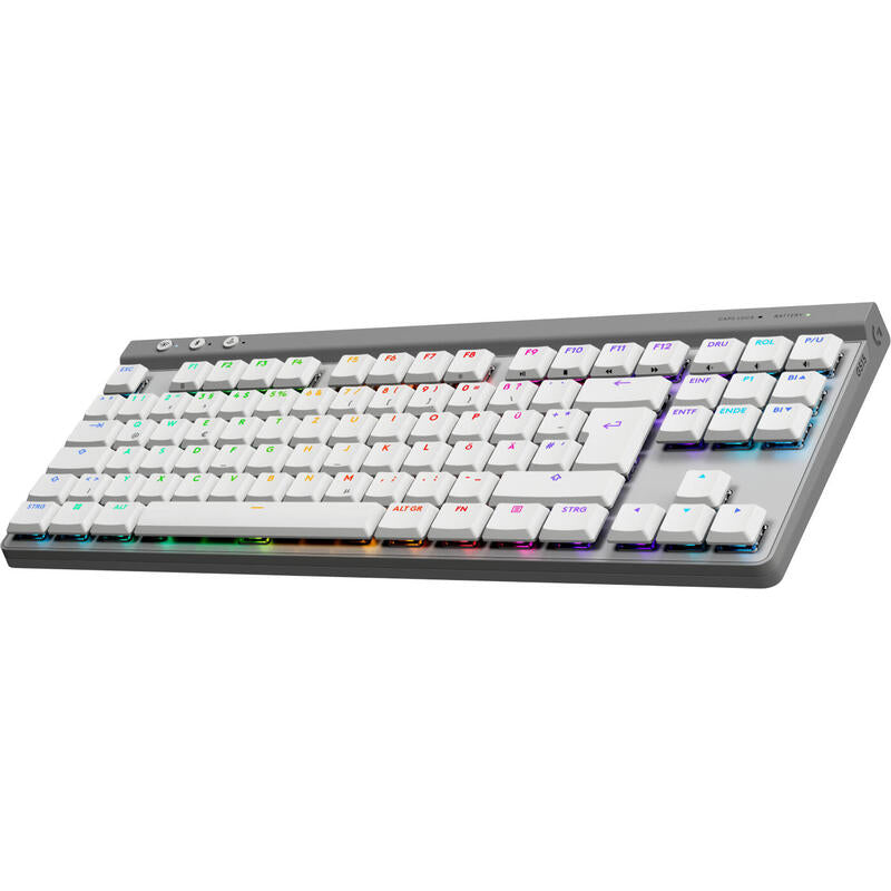 Logitech G 920-012543 Teclado Juego Rf Wireless + Bluetooth Qwertz Alemán Blanco